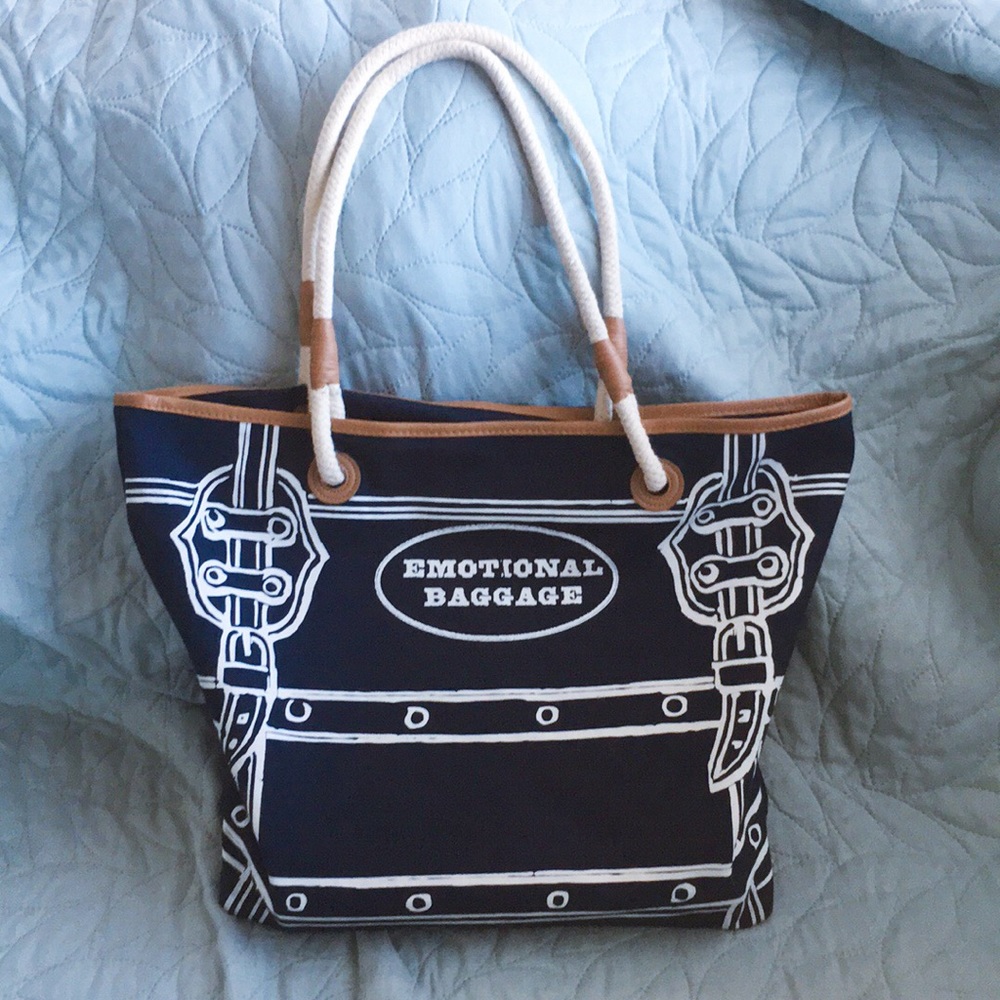 “Emotional Baggage” large tote bag - Picture 2 of 8